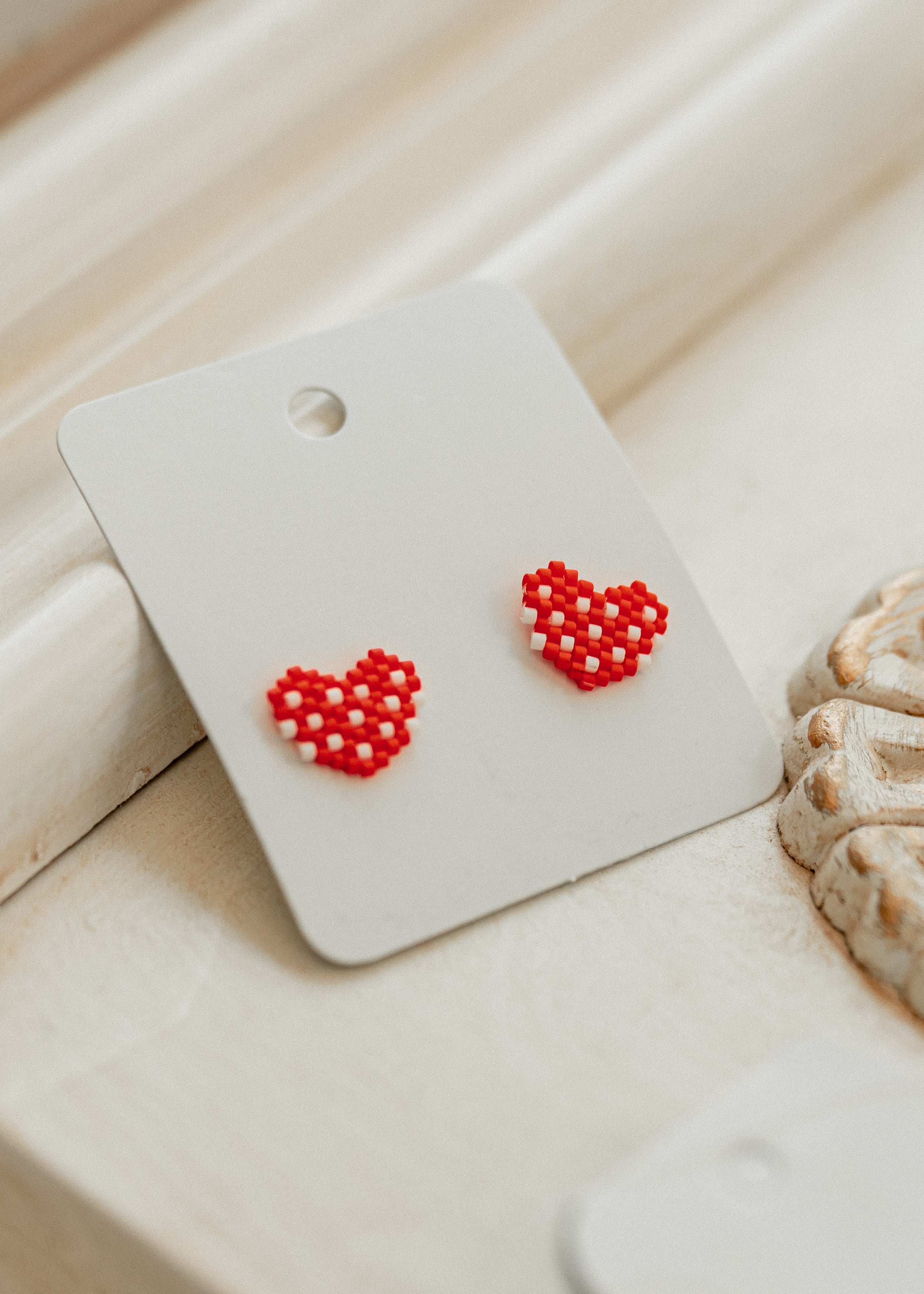 Red Heart Earrings