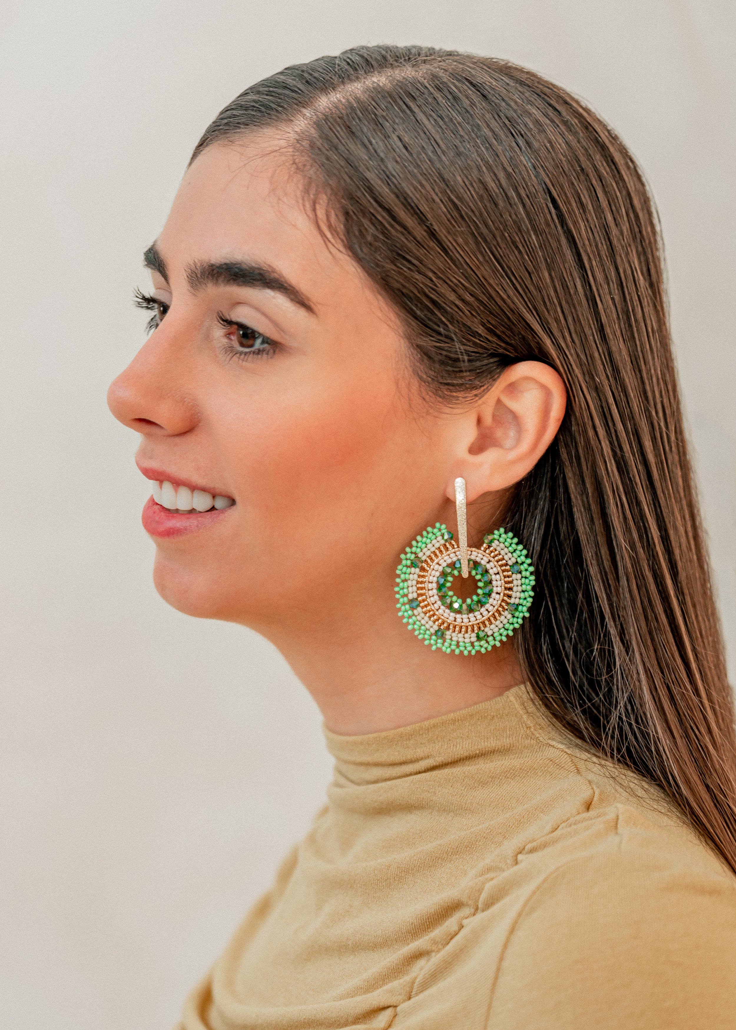 Green Earrings