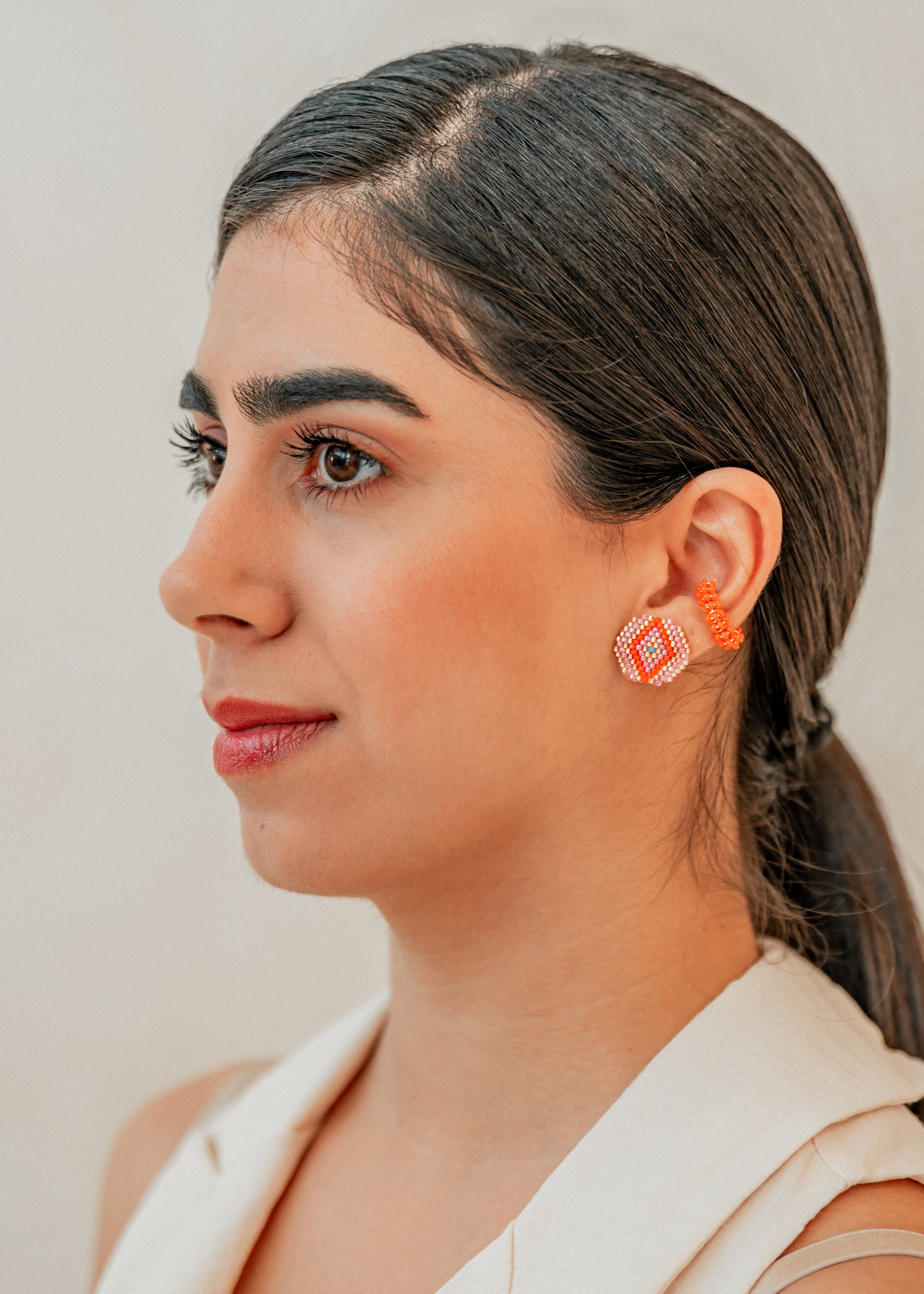 Orange Ear Cuff